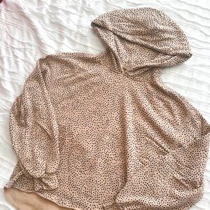 Abercrombie Cropped Leopard Sweatshirt